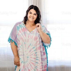 One Size Tie Dye Bathing Suit Cover Up